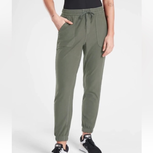 Athleta Farallon Joggers (olive green) - Picture 1 of 3